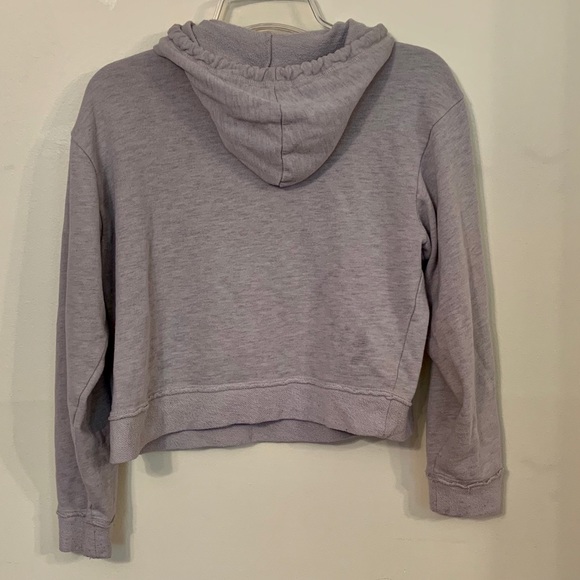 RIP CURL Womens Cropped Hoodie Sweatshirt Gray XS - Picture 6 of 10